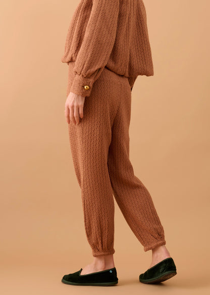 Calça Alê Tricot Marrom