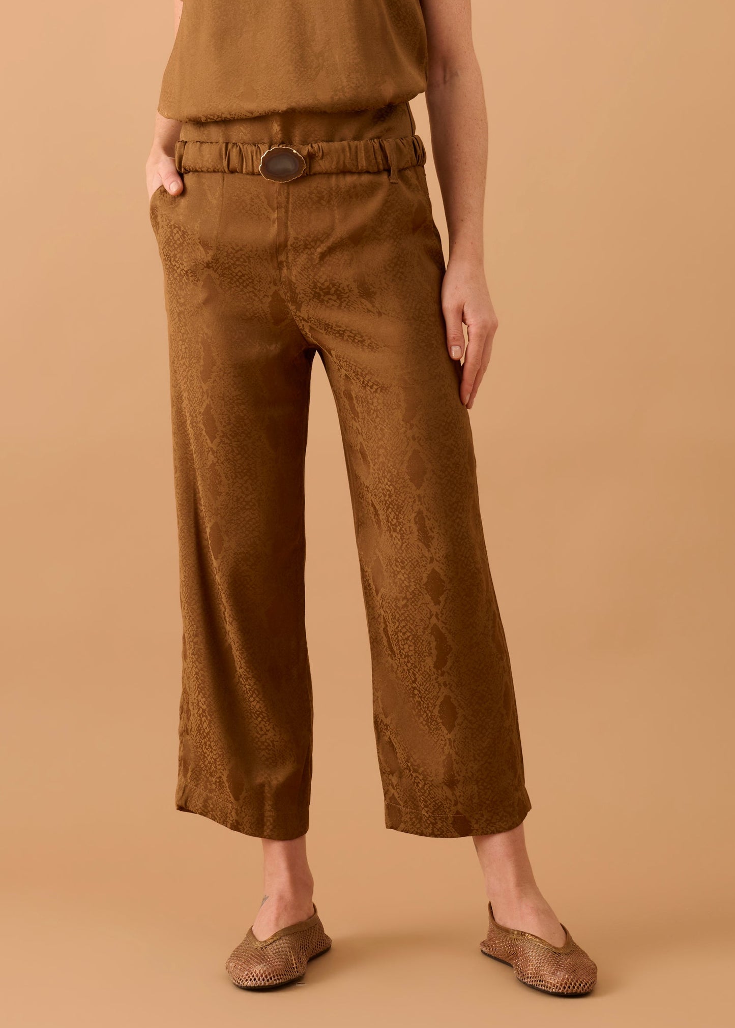 Calça Vera Cobra Marrom