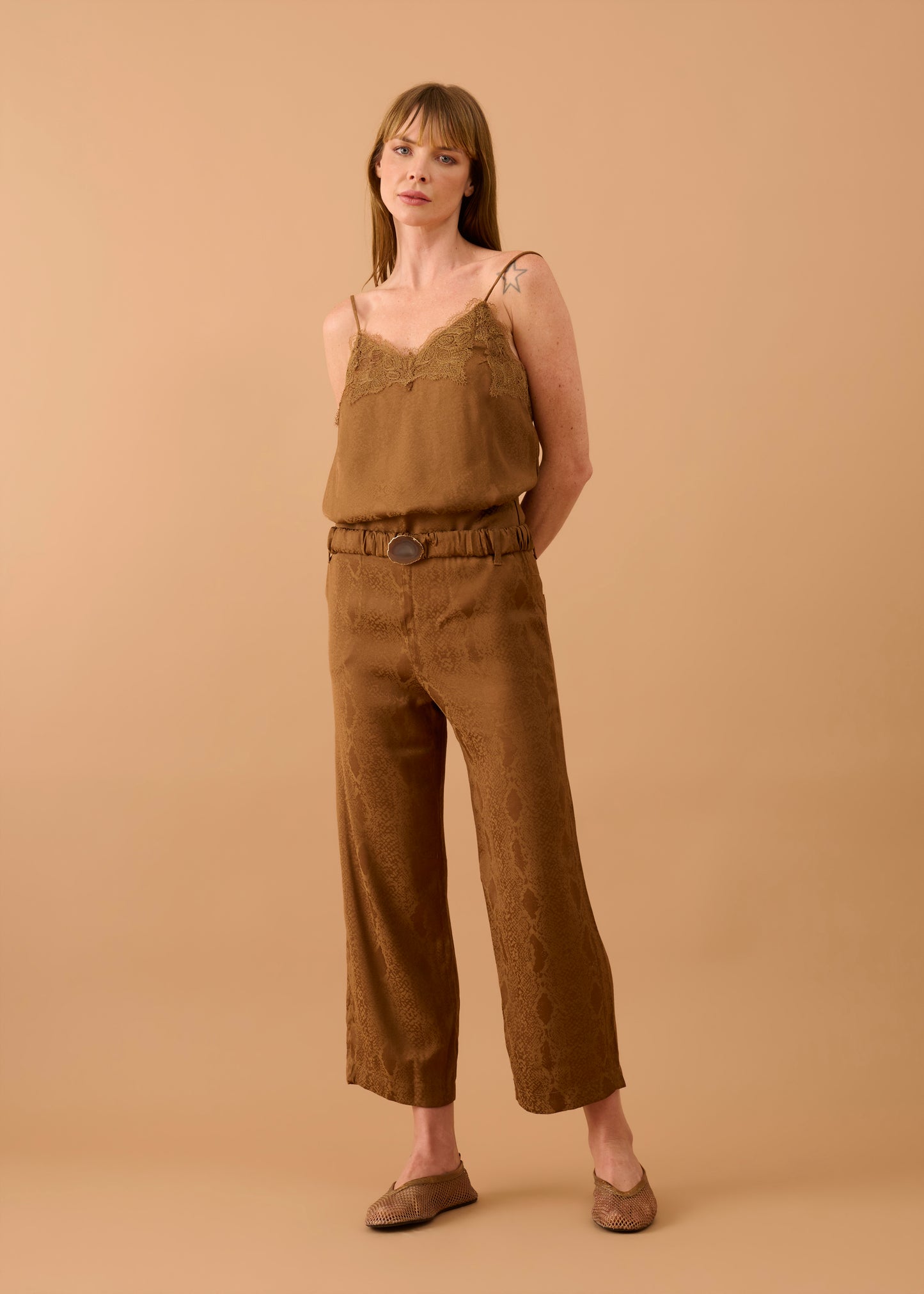 Calça Vera Cobra Marrom