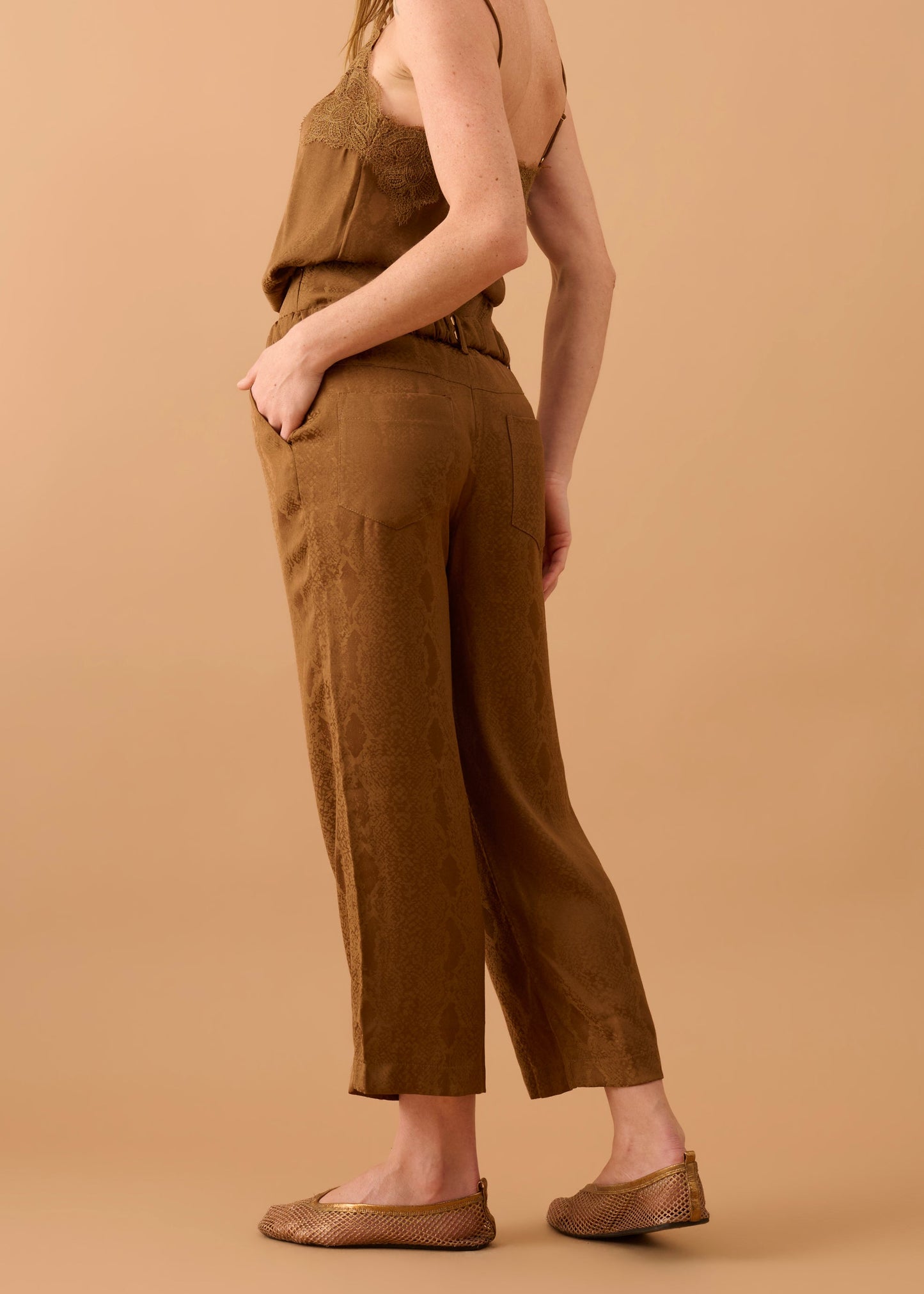 Calça Vera Cobra Marrom