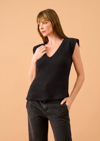 Blusa Olga Tricot Preto