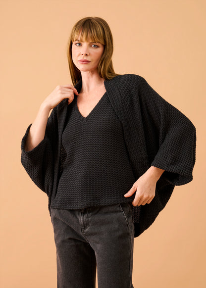Casulo Luna Tricot Preto