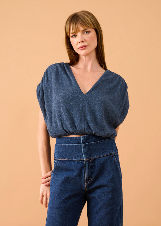 Blusa Leticia Tricot Indigo