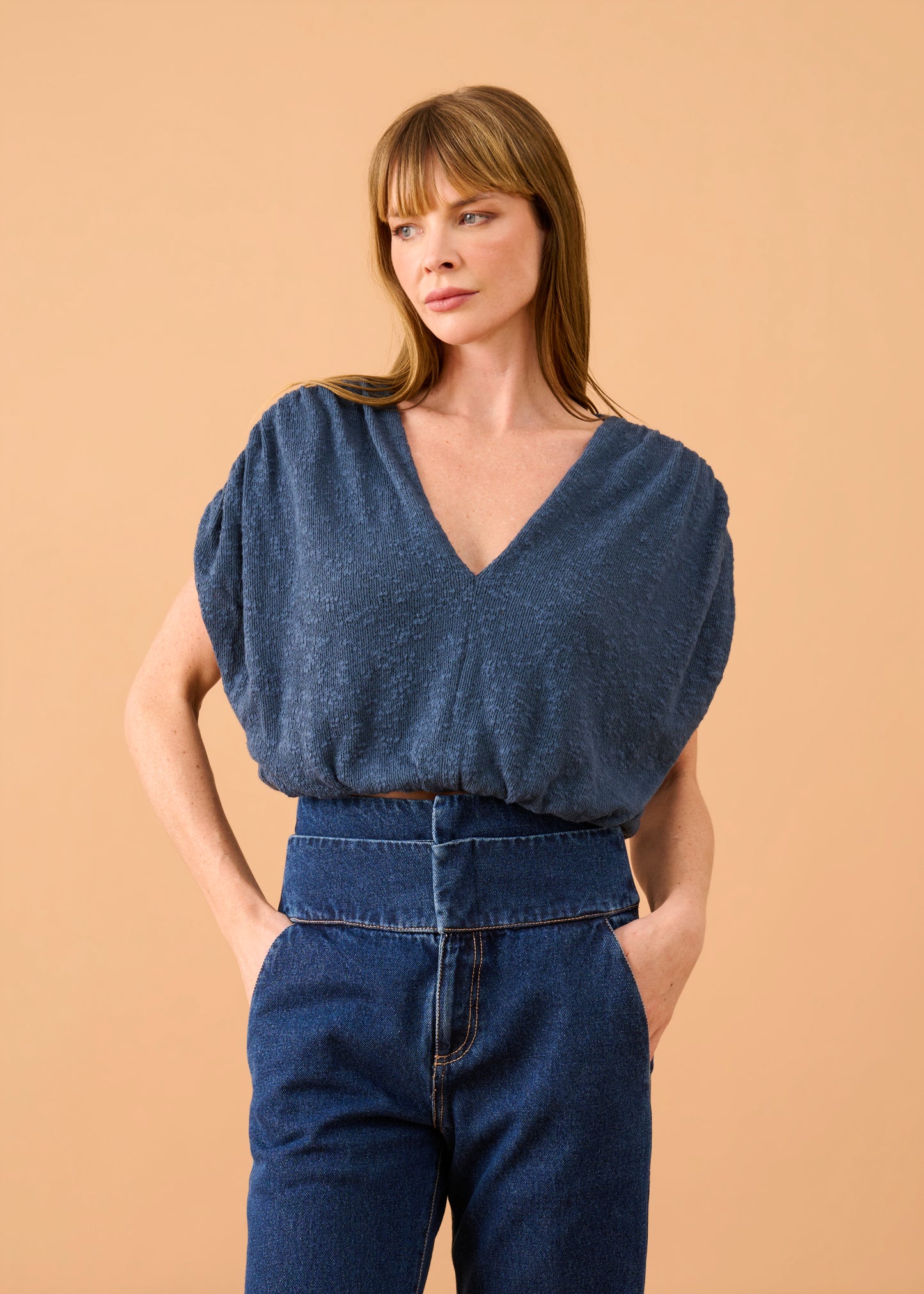 Blusa Leticia Tricot Indigo