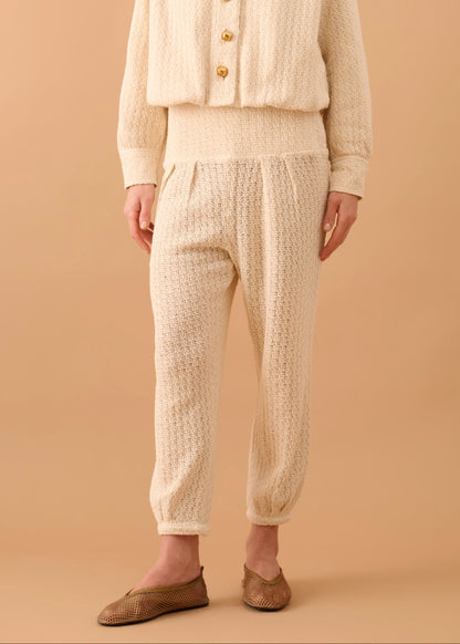 Calça Alê Tricot Off White