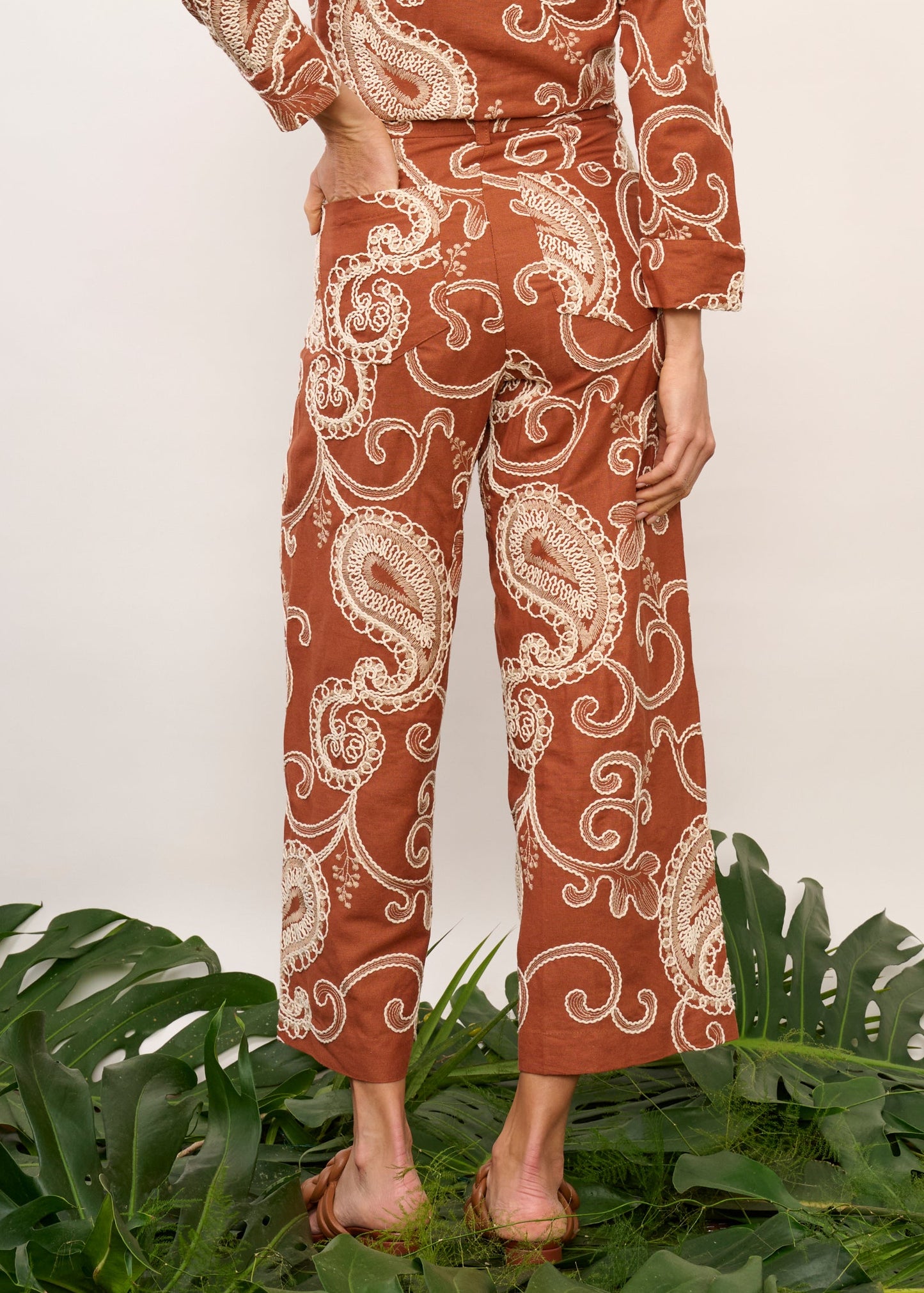 Calça Zaia Cordonê Telha