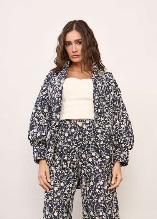Casaco Maia Jeans Floral