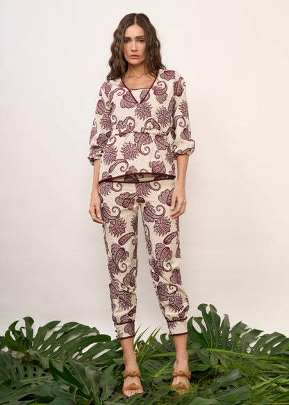 Calça Julia Pasley Bordô