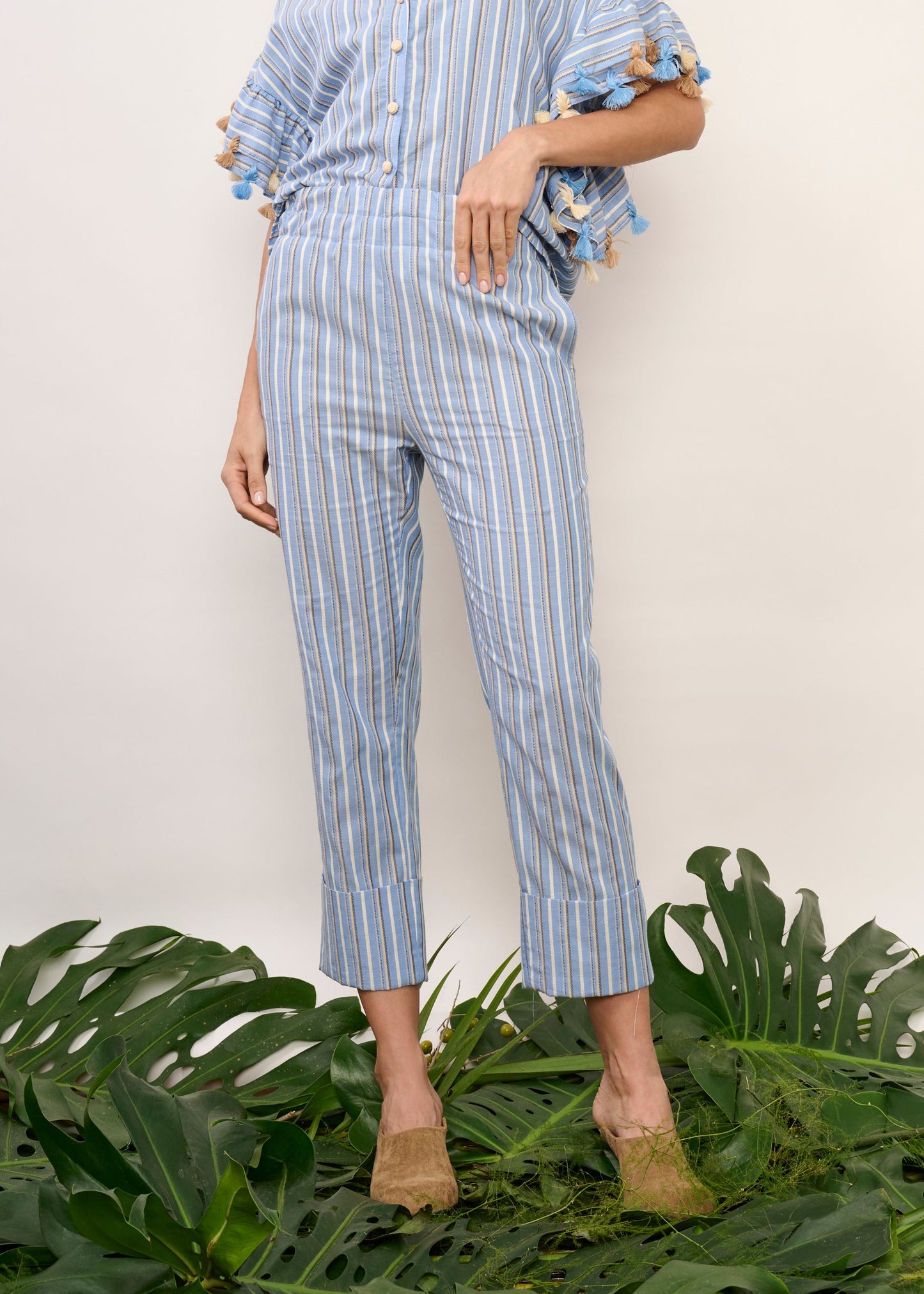 Calça Stella Azul Listrado