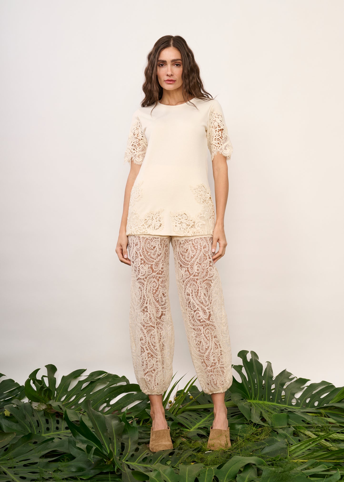 Calça Aladim Renda Off