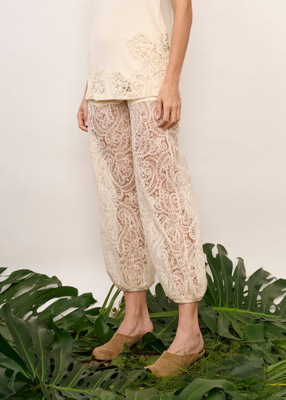 Calça Aladim Renda Off