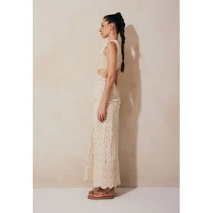 Vestido Gorette Natural