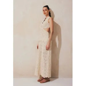 Vestido Gorette Natural