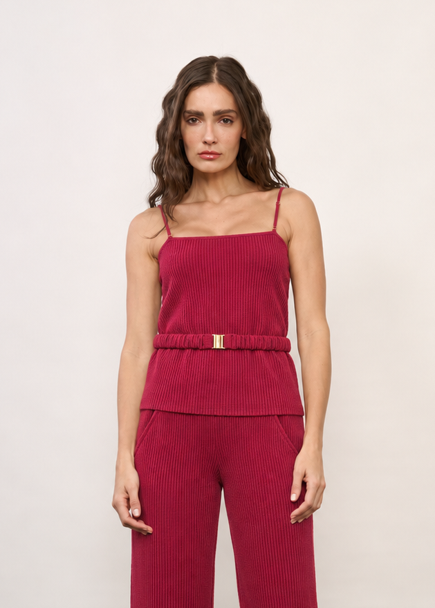 Blusa Clara  Cereja