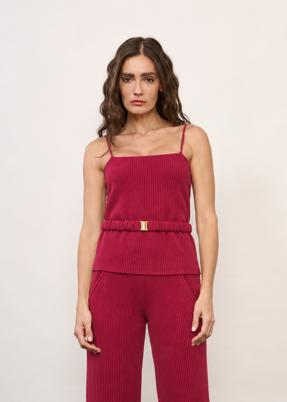 Blusa Clara  Cereja
