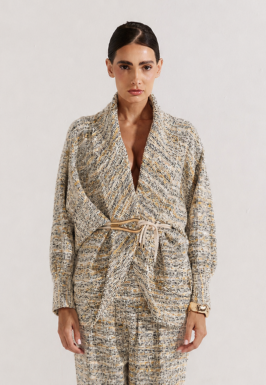 Casaco Maia Malha Lurex
