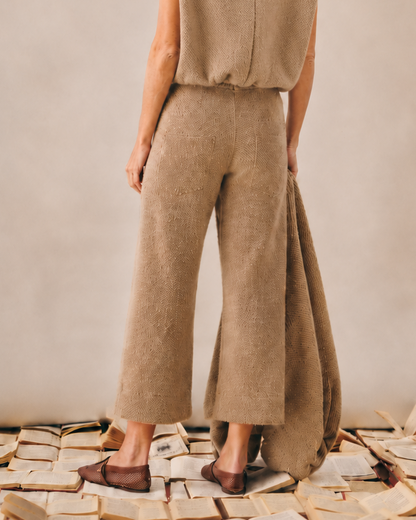 Calça Carol Veludo Areia