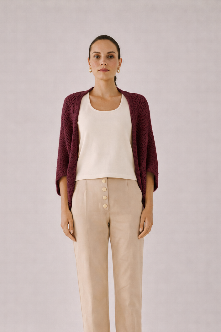Casulo Tricot Vera Bordo