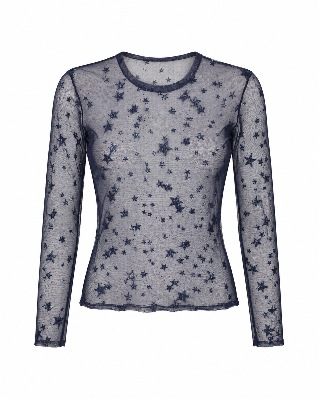 Blusa Tule Estrela Azul