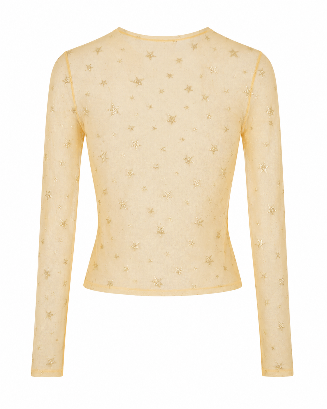 Blusa Tule Estrela Amarela