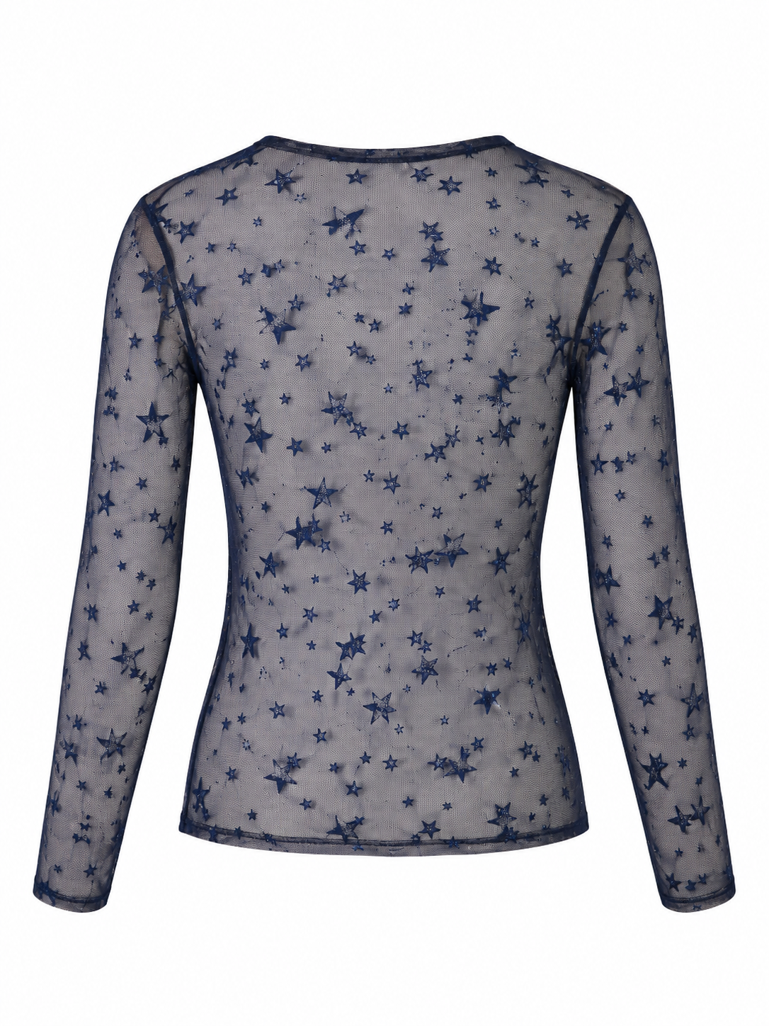 Blusa Tule Estrela Azul
