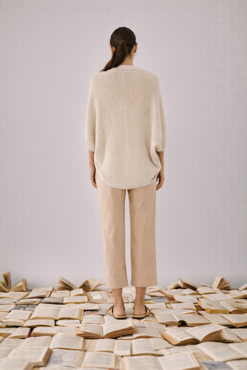 Casulo Tricot Vera  Areia