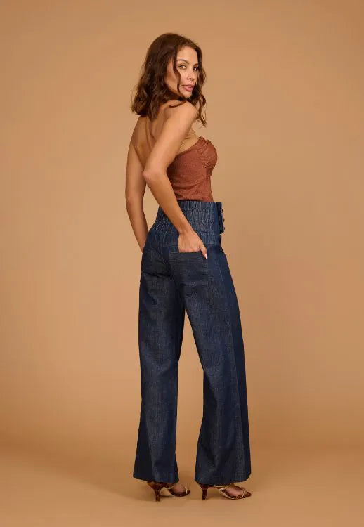 PRÉ-VENDA- Calça Morgana Jeans Tartaruga