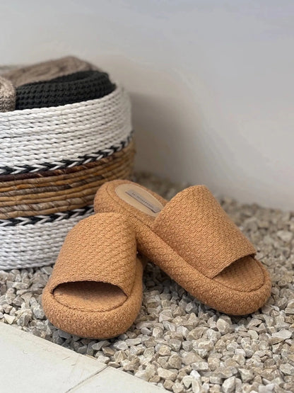 Flat Tricot Camelo