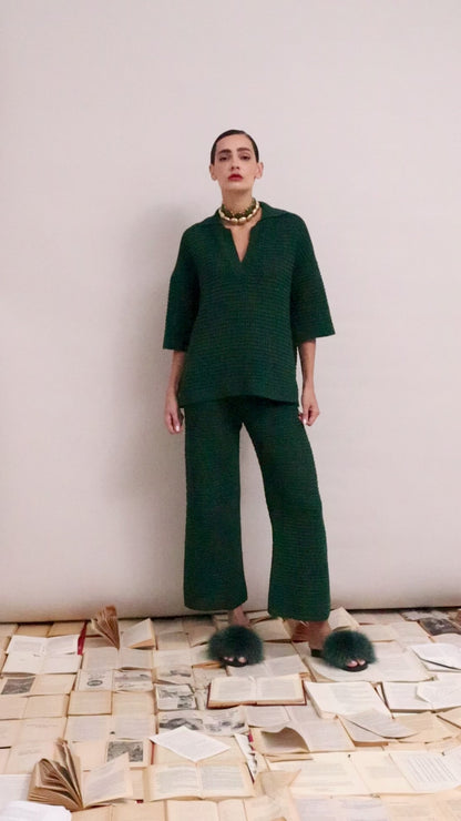 Conjunto Duda Tricot Verde