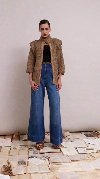 Casaco Domenica Lurex Bronze