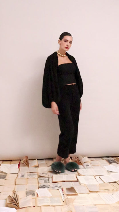 Calça Carol Veludo Preto