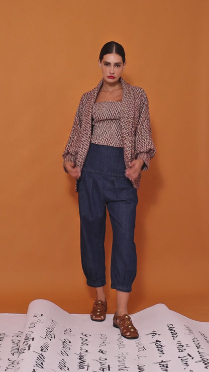 Casaco Maia Tweed Azul