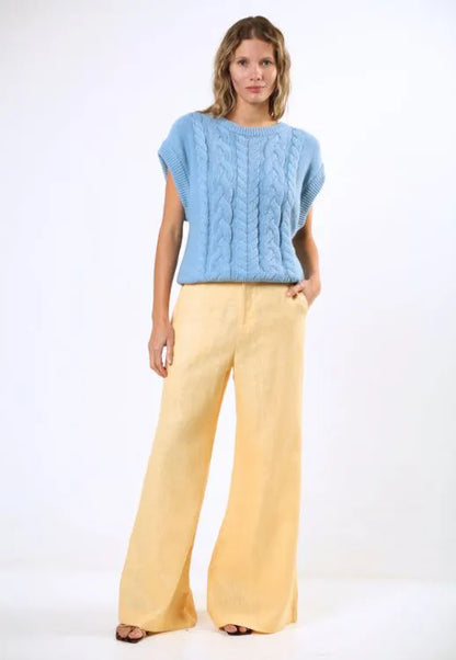Pull Flora Azul