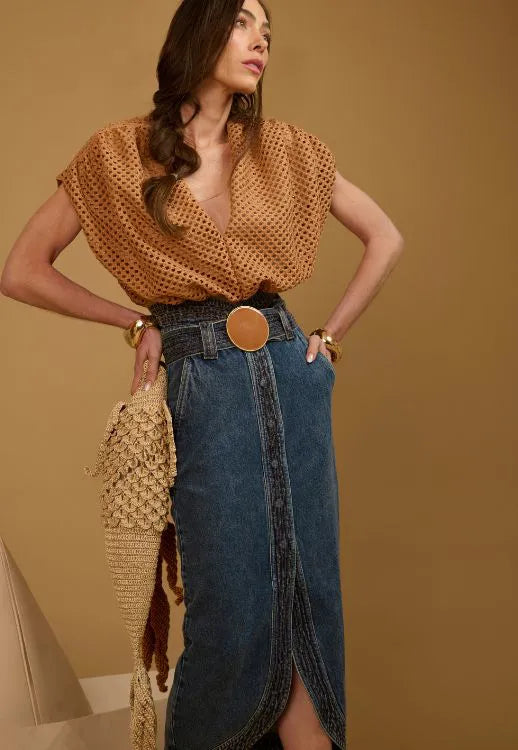 Saia Lorença Jeans