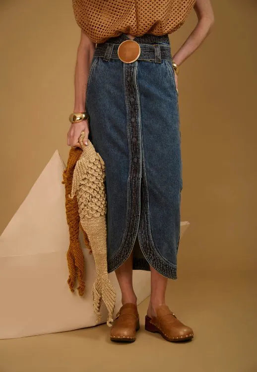 Saia Lorença Jeans